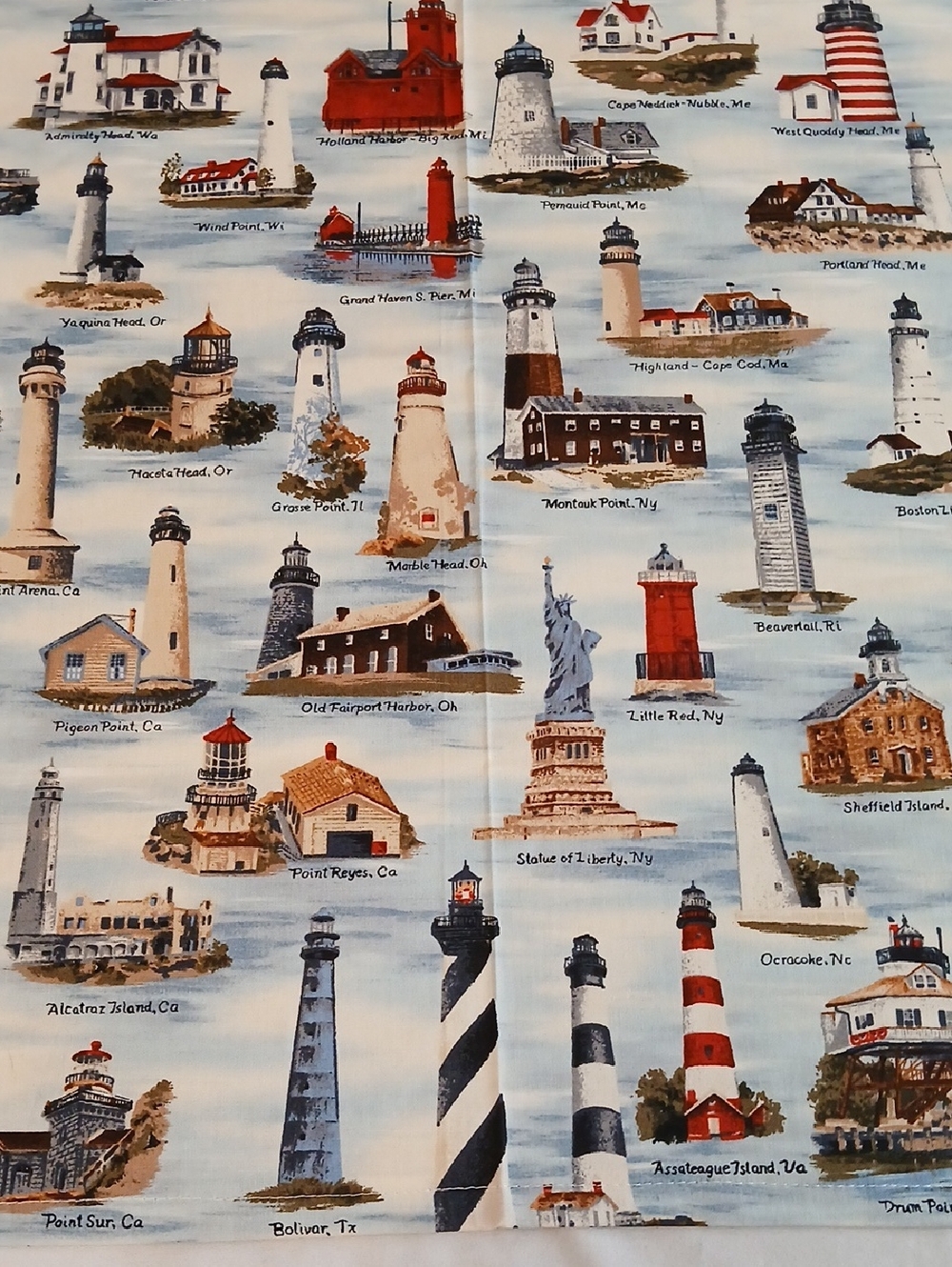 Lighthouse Tablecloth Handmade - Picture 9 of 12